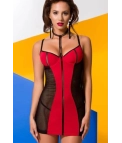 Camisón Estefana - Rouge/Noir