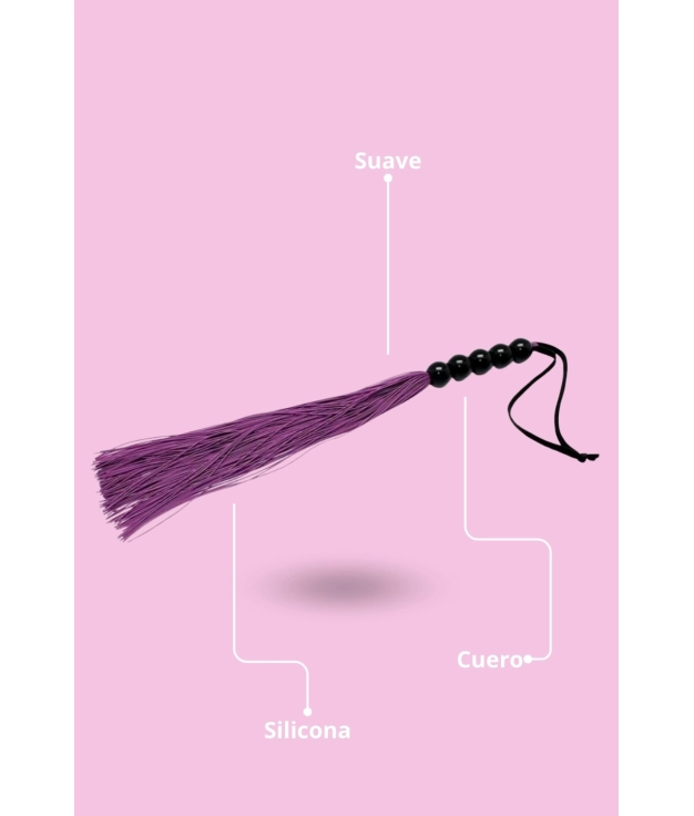 Flogger 38 cm Rimba Bondage Play - Roxo/Preto