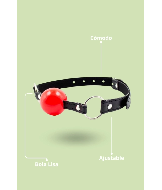 Fetish Addict Ball Gag - Nero, Rosso