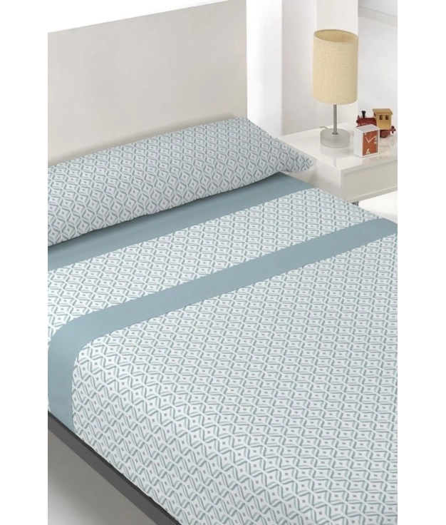 ANUK MICROFIBRE SHEET SET - BLUE PIANNO39