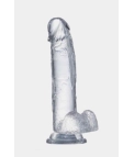 DILDO REALISTA GLAZED - TRANSPARENTE