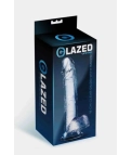 DILDO REALISTA GLAZED - TRANSPARENTE
