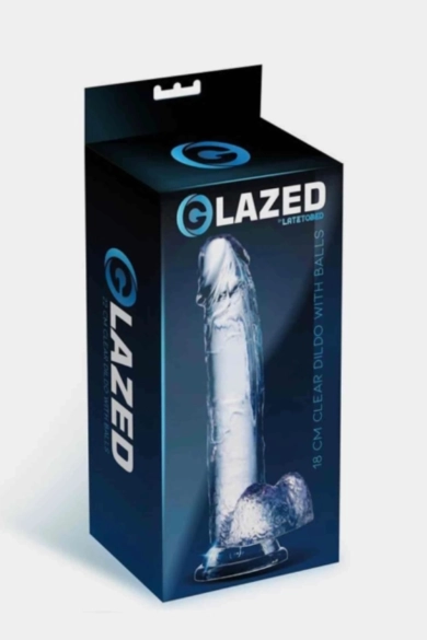 DILDO REALISTA GLAZED - TRANSPARENTE   PIANNO39 2