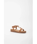 SANDALE PLATE PUMARCA - CAMEL