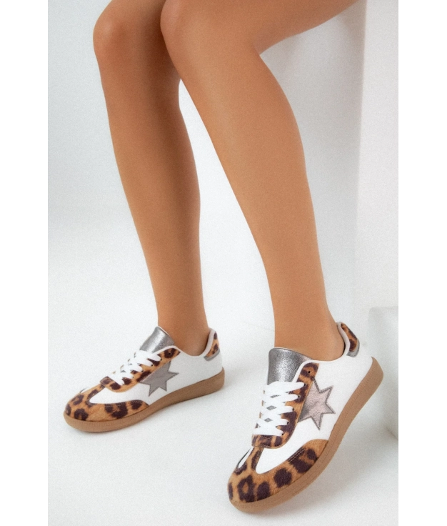 CASUAL SNEAKERS KRASTE - LEOPARD PIANNO 39