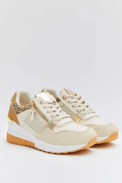 Baskets Casual Mirte - Beige/Léopard PIANNO 39 2