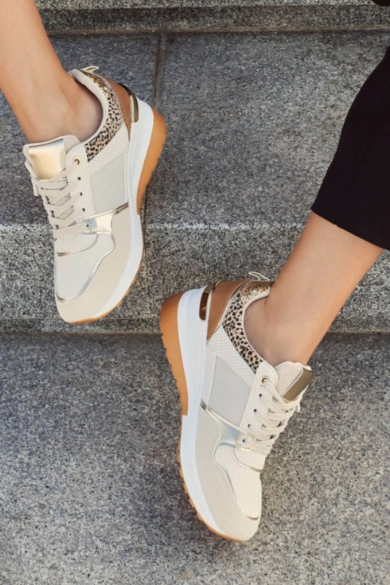Baskets Casual Mirte - Beige/Léopard PIANNO 39