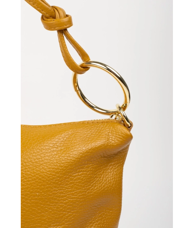 Sac à main en cuir Lory - Mustard PIANNO 39