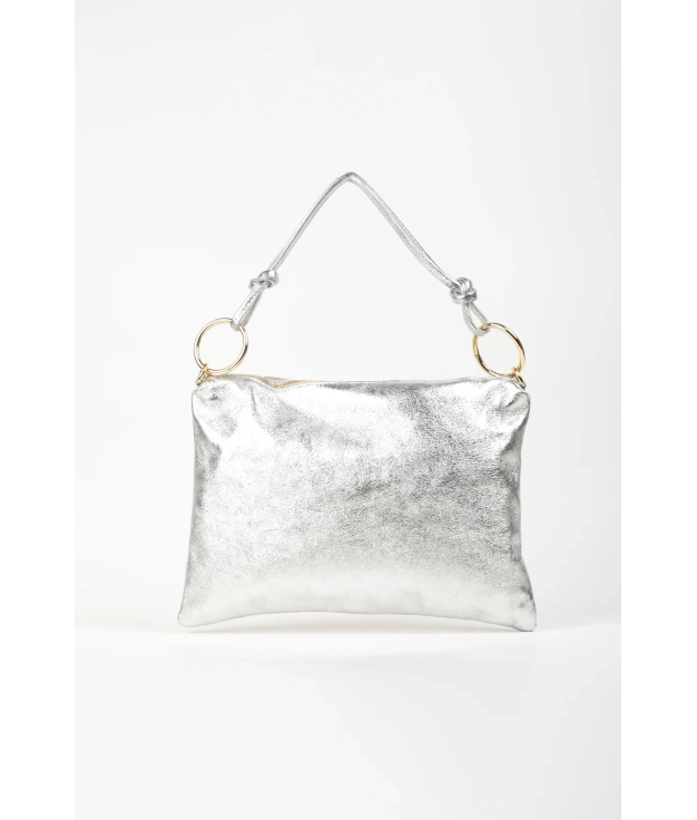 Sac à main en cuir Lory - Argent PIANNO 39