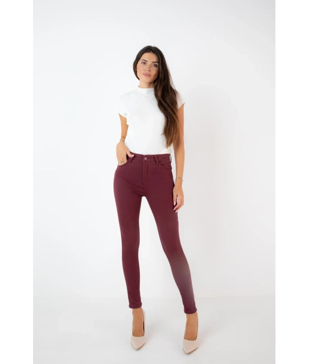 IRCU TROUSERS - MAROON PIANNO 39