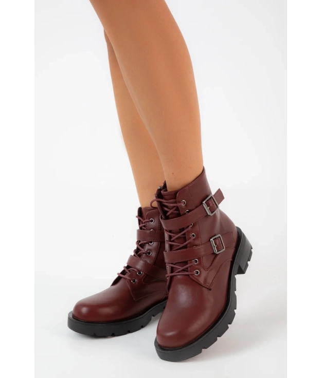 Bota baixa Nura - Garnet Pianno 39