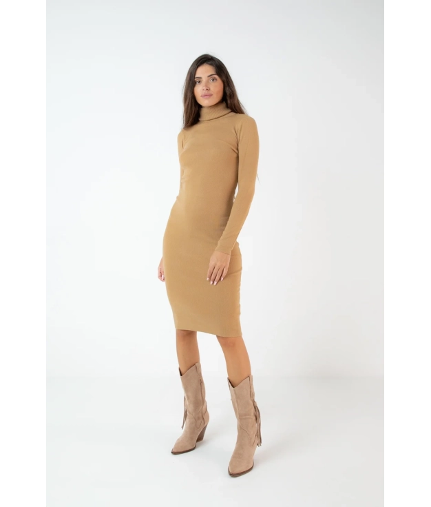 BIMUR DRESS - CAMEL PIANNO 39