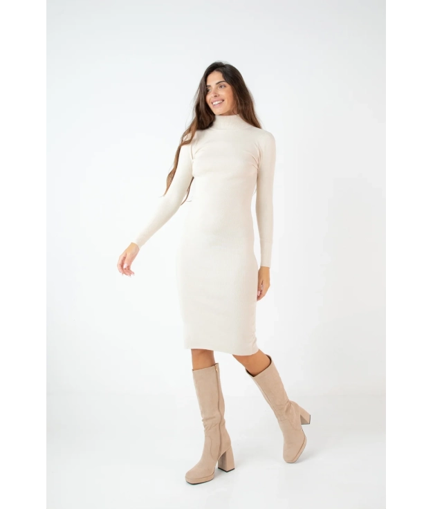 BIMUR DRESS - BEIGE PIANNO 39