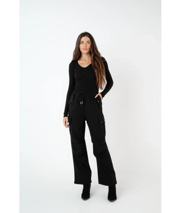 PANTALONI ROSEL - PIANNO NERO 39