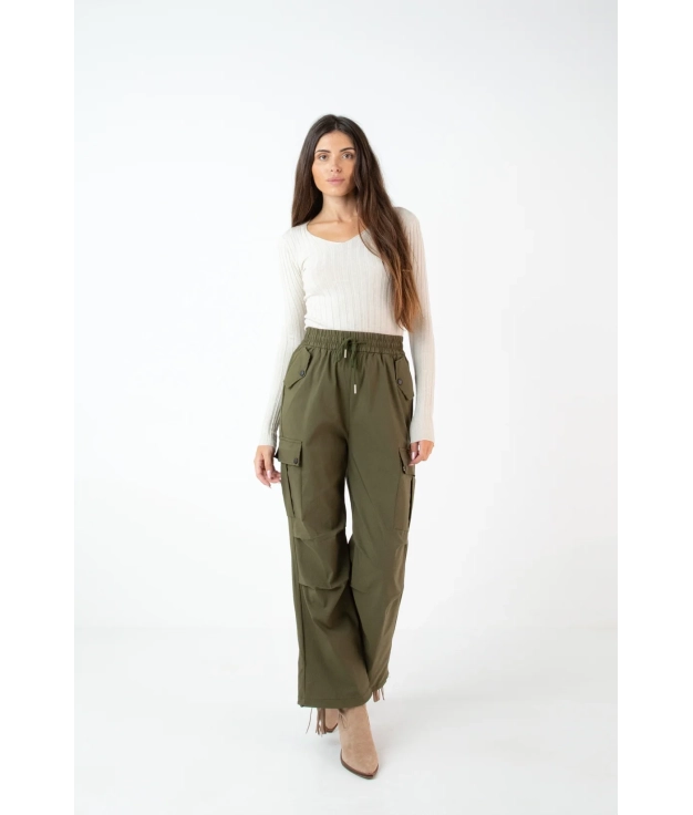 TROUSERS ROSEL - KHAKI PIANNO 39