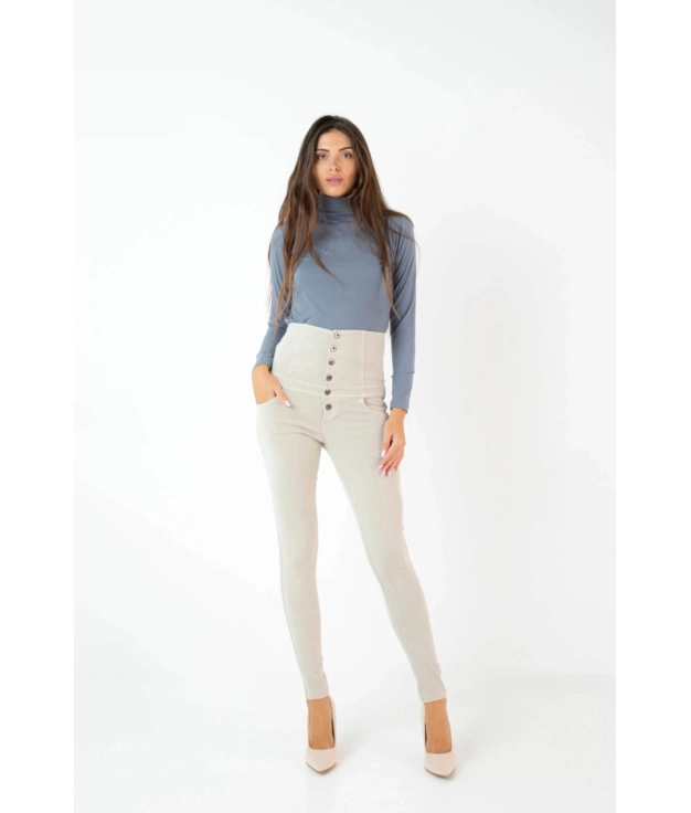 PANTALONE IN TONALITÀ - BEIGE PIANNO39