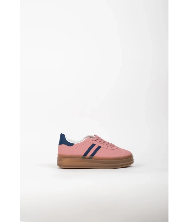 Baskets Casual Tinen - Dark Pink Pianno 39