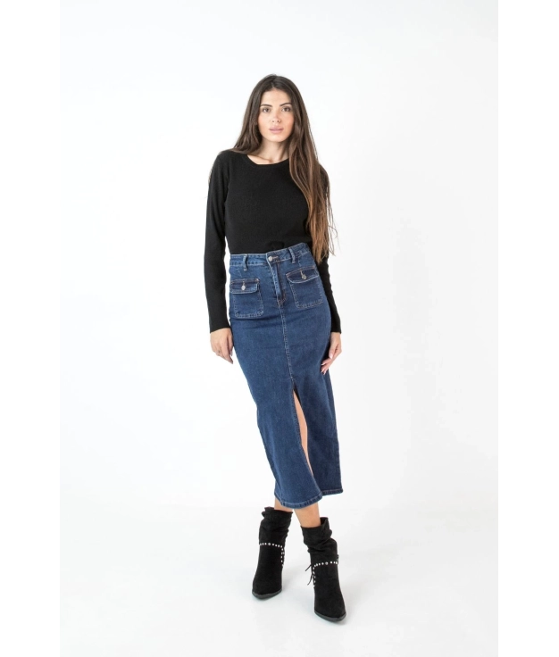 Bonis Skirt - Denim Pianno 39