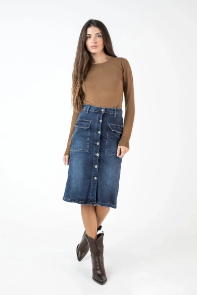 Falda Cresne - Denim Pianno 39