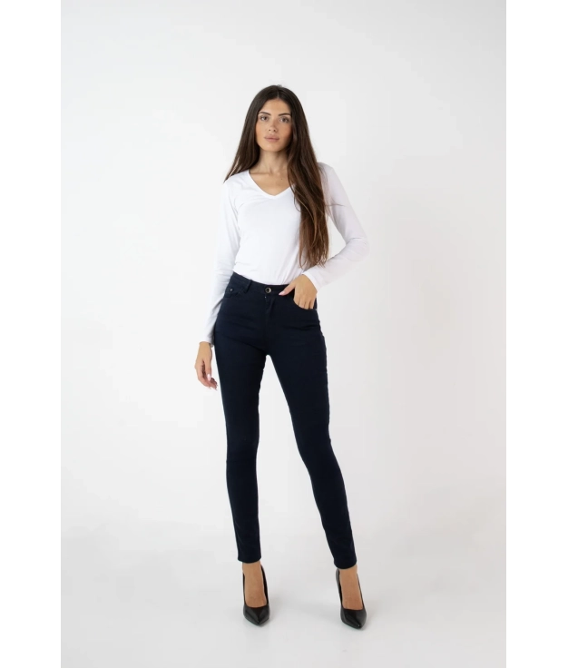 Elisos Trousers - Navy Blue Pianno 39