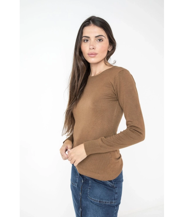 Camisola Esdri - Camel Pianno 39