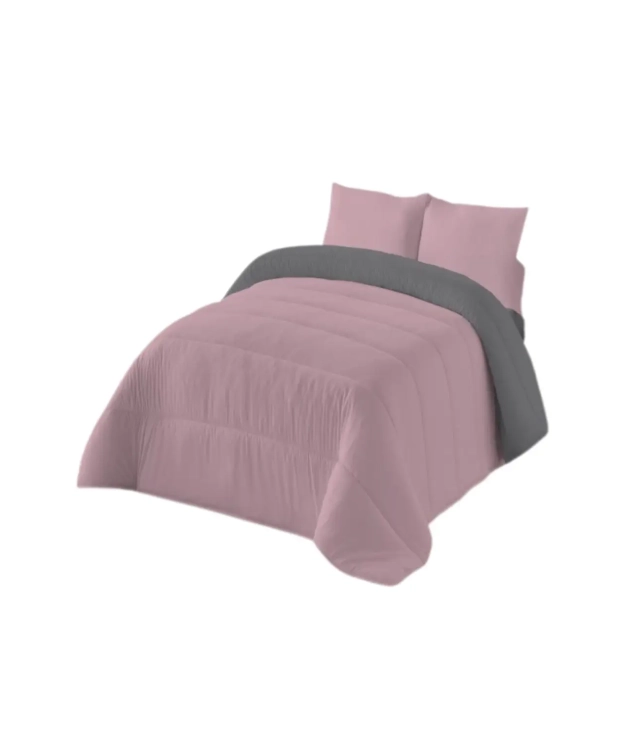 BICOLOR REVERSIBLE ROSE/GREY BICOLOR PILLOW pianno39