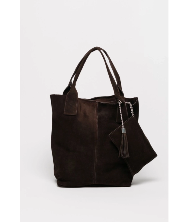 Bolso de piel Mykonos - COFFE