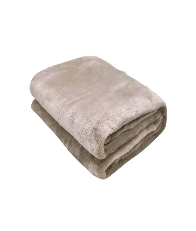 COPERTA PER DIVANO E LETTO - BEIGE