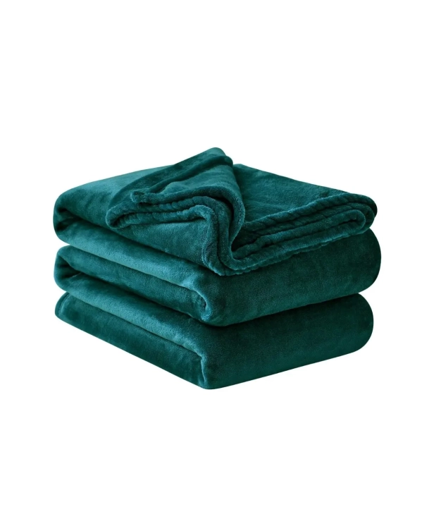 COPERTA PER DIVANO E LETTO - VERDE BOTTIGLIA