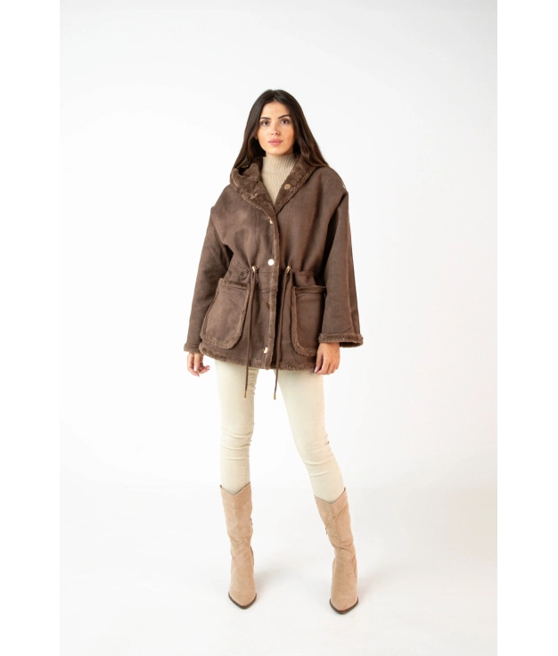 Cappotto reversibile Bloner - Cammello Pianno 39