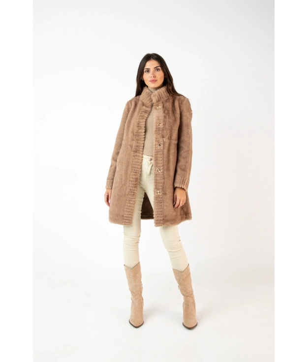 Lusus Coat - Camel Pianno 39