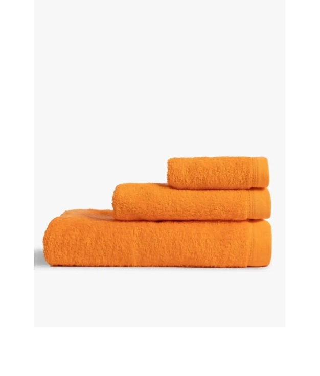 PACK 1 or 2 UNITS 100% COTTON TOWEL 500gr - ORANGE