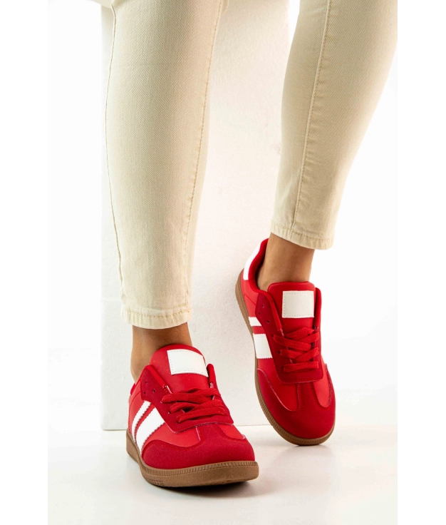 Sneakers Casual Mutere - Blanco/Rojo Pianno 39