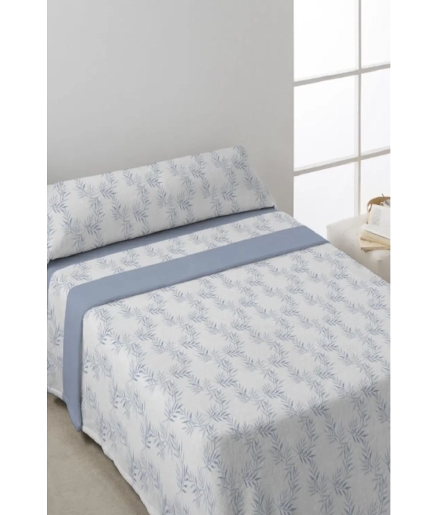 DRAPS DE LIT ROSSANA SANDY CORALINE - BLEU