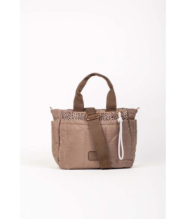 Bolsa de Ombro Mirbu - Taupe Pianno 39