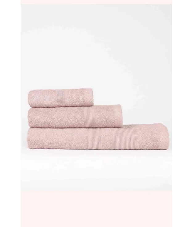 PACK OF 1, 2 OR 4 COTTON BATH TOWELS 400GR - PINK