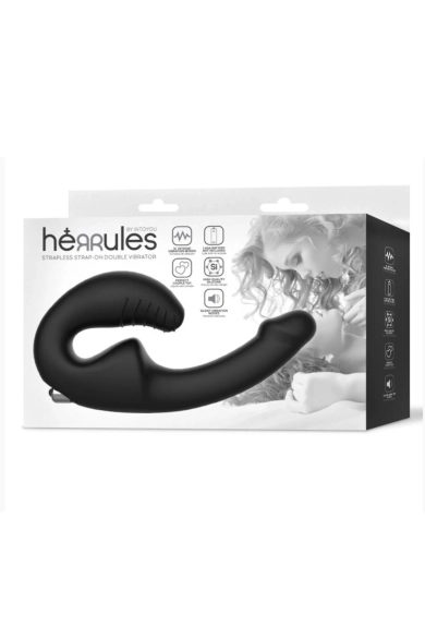 Herrules Strap-on Vibrador - Negro Pianno 39 2