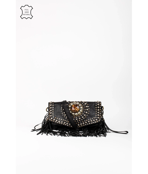 Berses Leather Shoulder Bag - Black