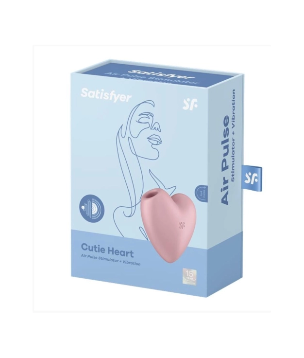 Succhiatore clitorideo Satisfayer Cutie Heart - Rosa Pianno 39