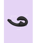 Herrules Strap-on Vibrador - Negro Pianno 39