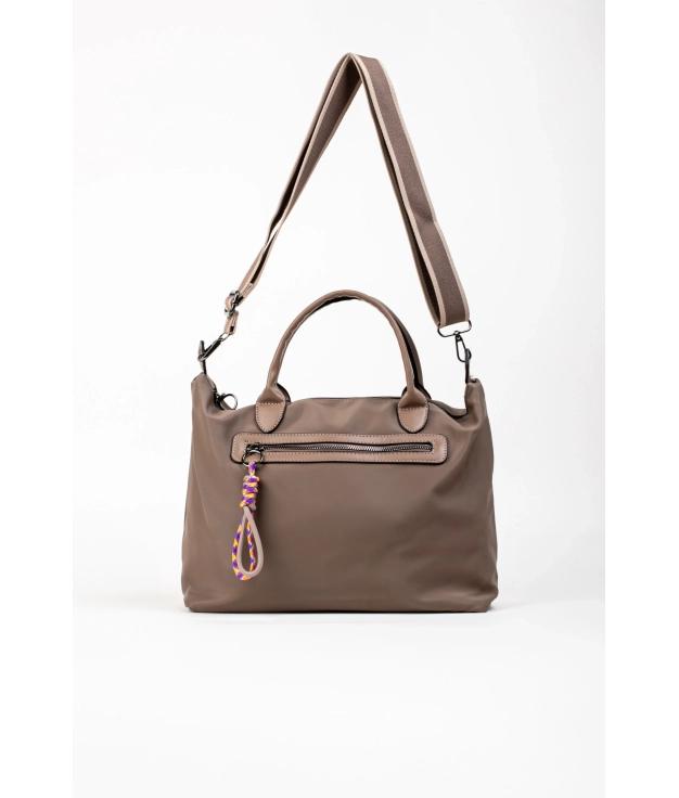 Bolsa de Ombro Trader - Taupe Pianno 39