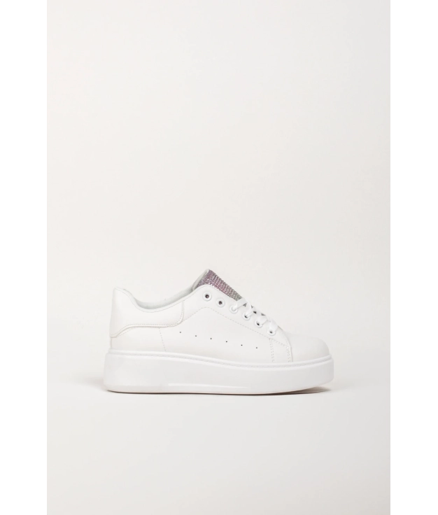 BASKETS CASUAL CHALIS - BLANC/OR PIANNO 39