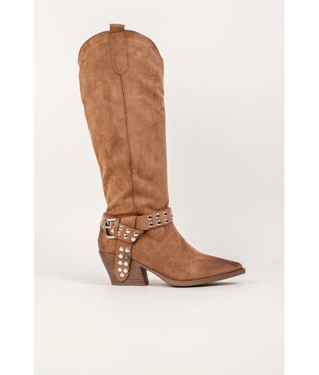 Bottes de cow-boy Sindary - Khaki Pianno 39