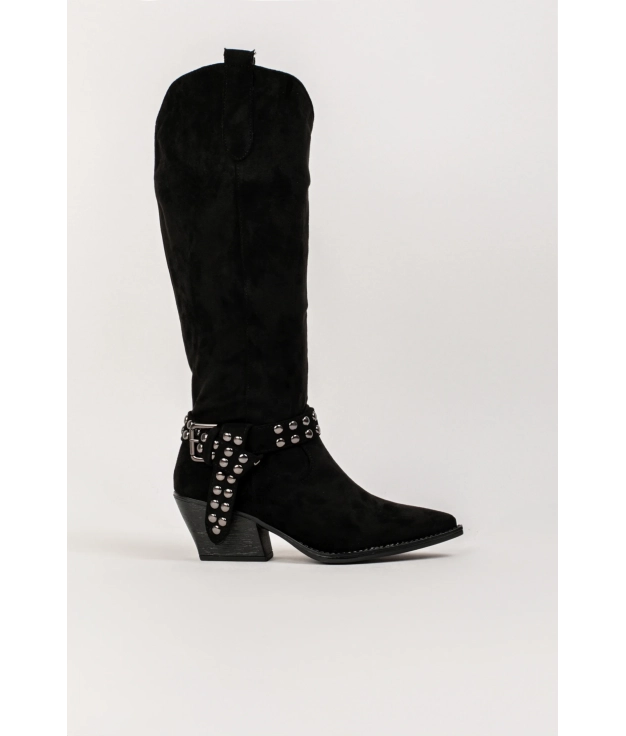 Sindary Cowboy Boot - Black Pianno 39