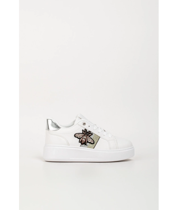 Baskets Casual Parux - White/Silver Pianno 39