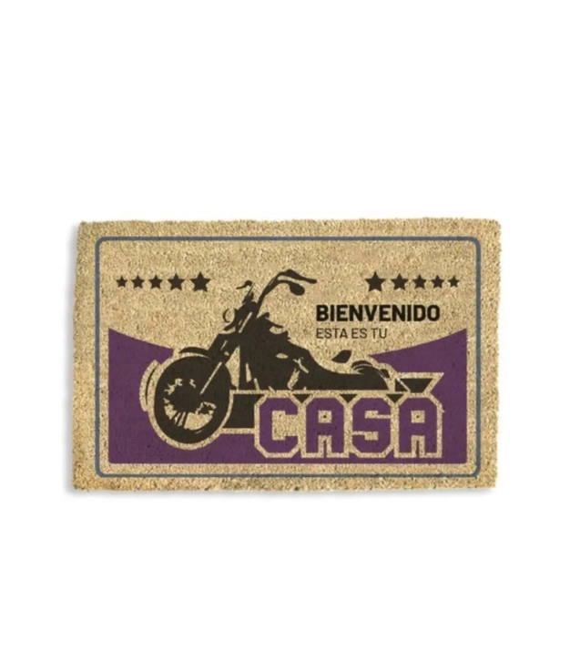 Motorbike Doormat - Purple