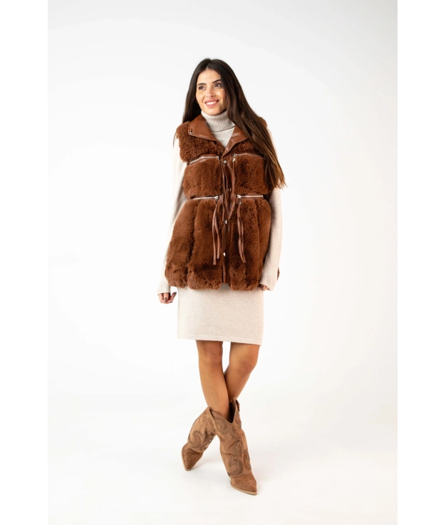 Gilet Litor - Camel Pianno 39