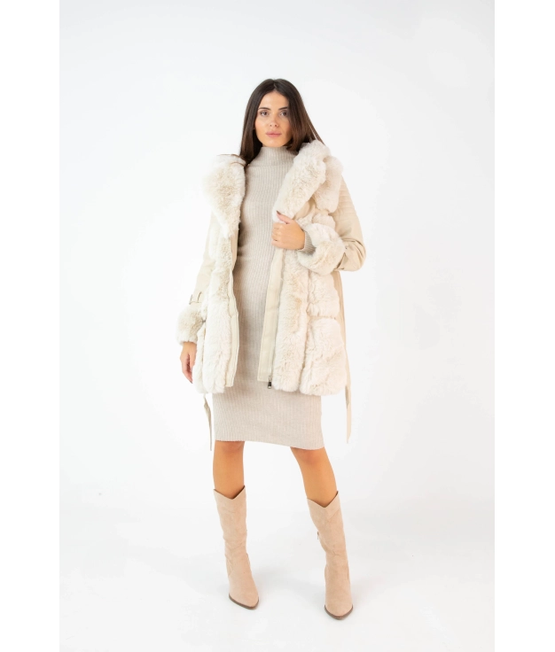 Hugelu Coat - Beige Pianno 39