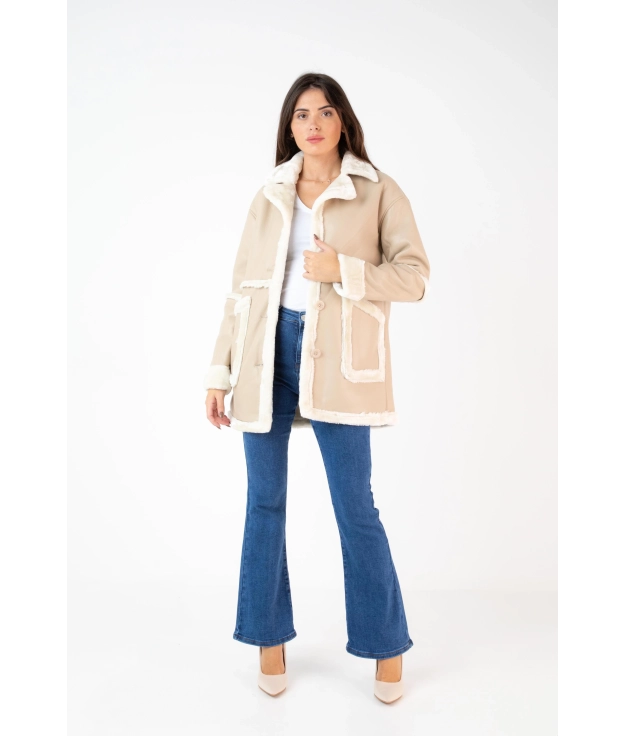 Cappotto a leva - Beige Pianno 39