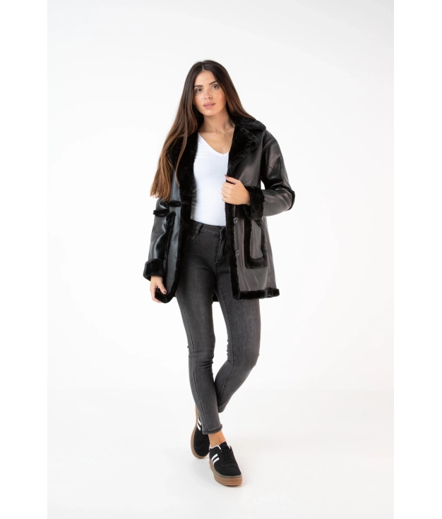 Lever Coat - Black Pianno 39